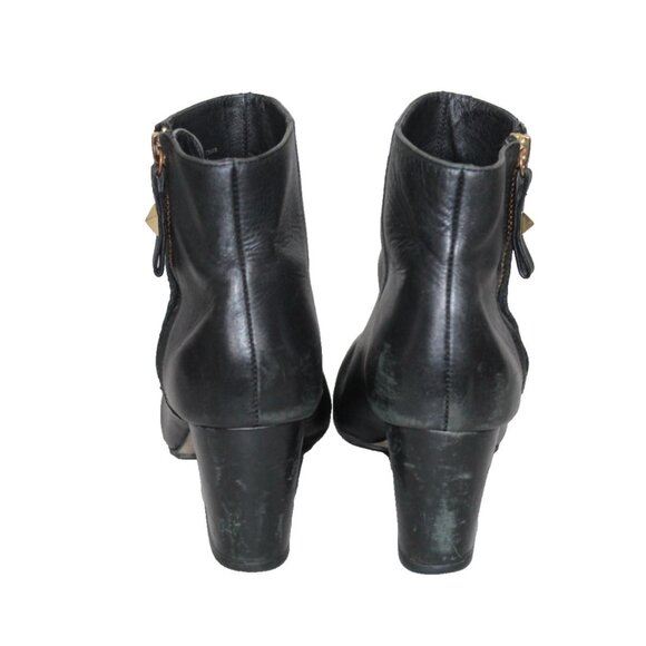 Kate Spade Black Leather Bootie Pebbled Leather Ankle Boot Womens Size 8.5 M - Picture 7 of 10